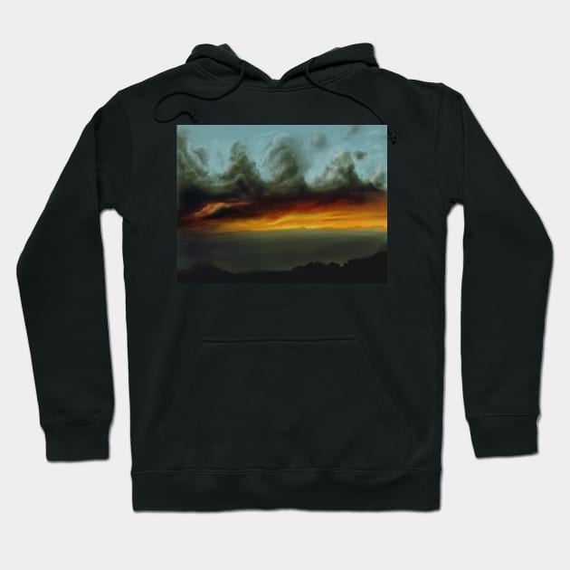 painting landscape Hoodie by CERO9